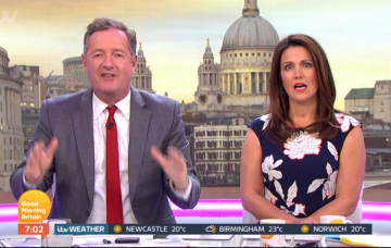 Piers Morgan and Susanna Reid on GMB