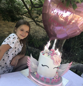Harper Beckham celebrating her seventh birthday