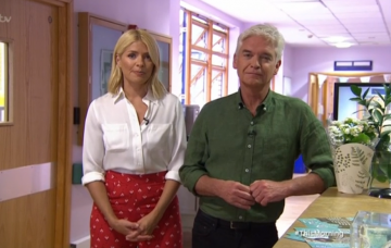 Holly and Phil at Queen Charlotte's and Chelsea Hospital on This Morning