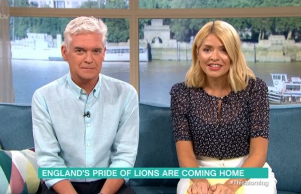 Holly Willoughby and Phillip Schofield on This Morning