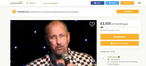 jimmy Carol fundraising page following attack (Credit: GoFundMe)
