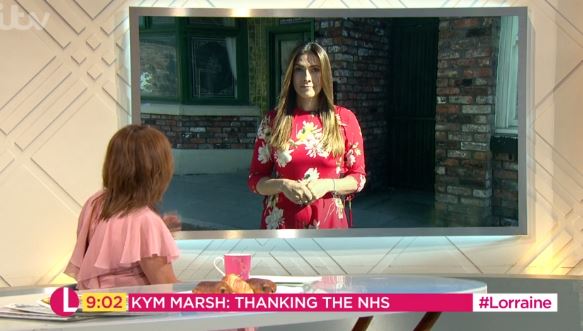 Kym Marsh appears on ITV's Lorraine on July 4