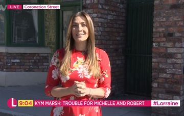 Kym Marsh appears on ITV's Lorraine on July 4
