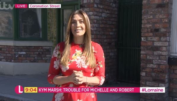 Kym Marsh appears on ITV's Lorraine on July 4