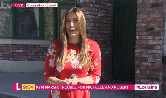 Kym Marsh appears on ITV's Lorraine on July 4