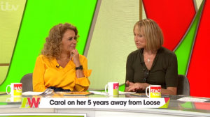 Carol McGiffin returns to Loose Women after five years