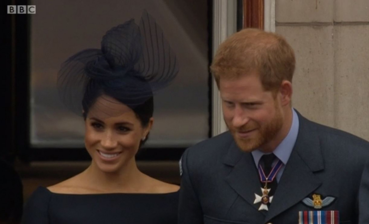 Meghan and Harry on Buckingham Palace Balcony
