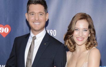 Michael Buble (L) and Luisana Lopilato attend Tony Bennett Celebrates 90