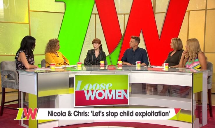 Nicola Roberts and Chris Harper talk about Barnardo's on Loose Women