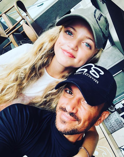 Peter Andre and his daughter Prnicess