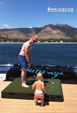 Ronan and Storm Keating enjoy holiday with son Cooper