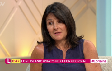 Love Island's Georgia Steel and her mum Sharon (Credit: ITV)