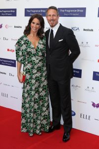 Andrea McLean and husband Nick Feeney, VIP arrivals at Fragrance Foundation Awards at the Brewery in Central London, 17/5/18