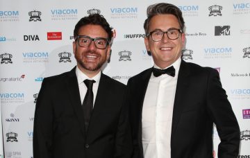 Stephen Webb and husband Daniel Lustig Diversity in Media Awards held at Waldorf Hilton