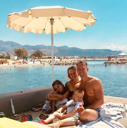 Tina O'Brien on holiday in Croatia with her family