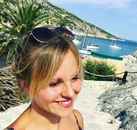 Tina O'Brien on holiday in Croatia with her family