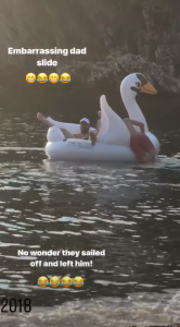 Victoria Beckham and David Beckham on their family vacay