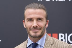 David Beckham attends a photocall for 'Biotherm Homme' in Madrid