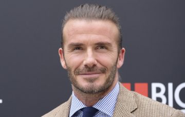 David Beckham attends a photocall for 'Biotherm Homme' in Madrid