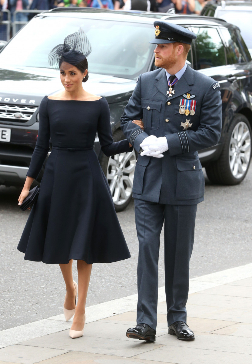 Harry and Meghan, attend the 100th anniversary service of the Royal Air Force at Westminster Abbey to mark the centenary of the Royal Air Force