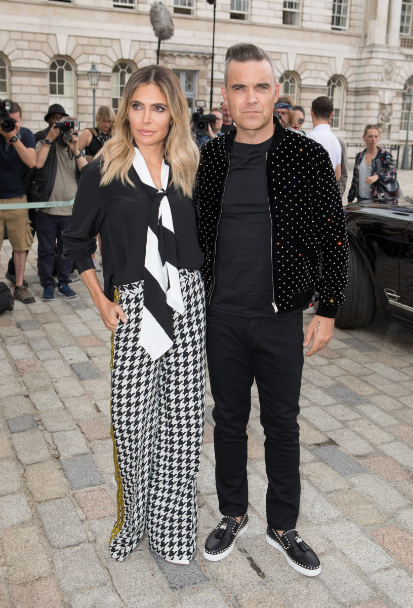 Robbie Williams and Ayda Field, Judges attend X Factor Press Conference