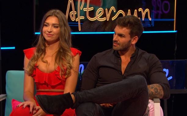 Love Island's Adam and Zara reunite on Love Island Aftersun