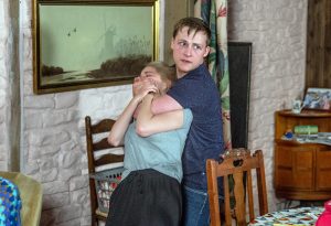 Belle Dingle and Lachlan White in Emmerdale