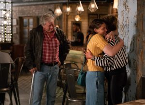 Jim, Hannah and Liz in Corrie