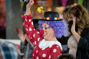 Sally as a clown