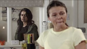 Rana and Kate argue Coronation Street 