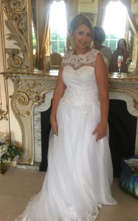 Lisa Armstrong and bride Bethany on her wedding day