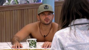 Ryan Thomas and Roxanne Pallett in the Big Brother house 