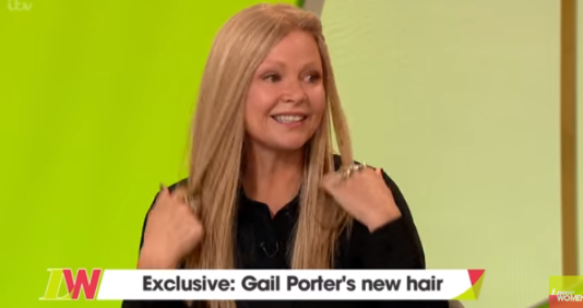 Gail Porter on Loose Women (Credit: ITV)