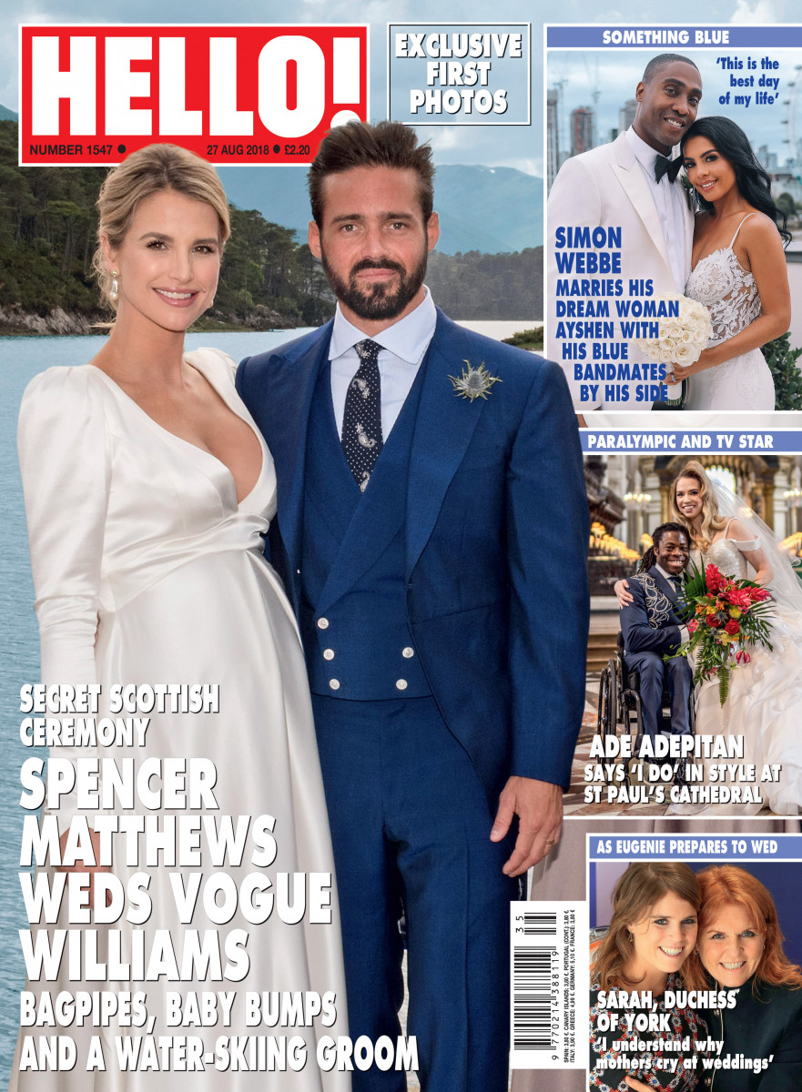 Vogue Williams and Spencer Matthews wedding exclusive in OK!