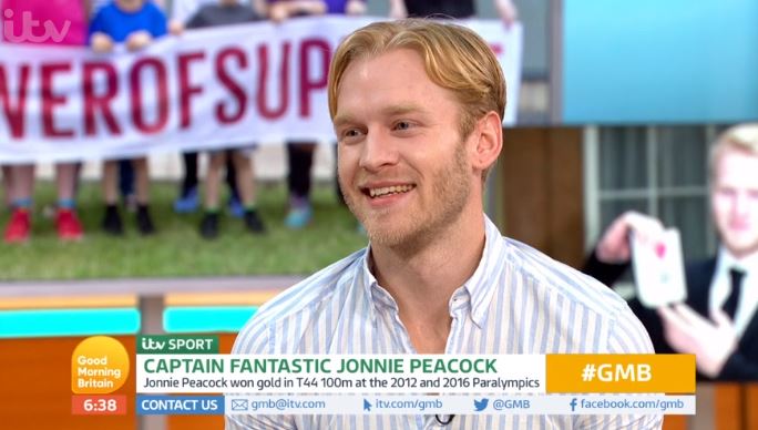 Eamonn Holmes interviews Jonnie Peacock on GMB