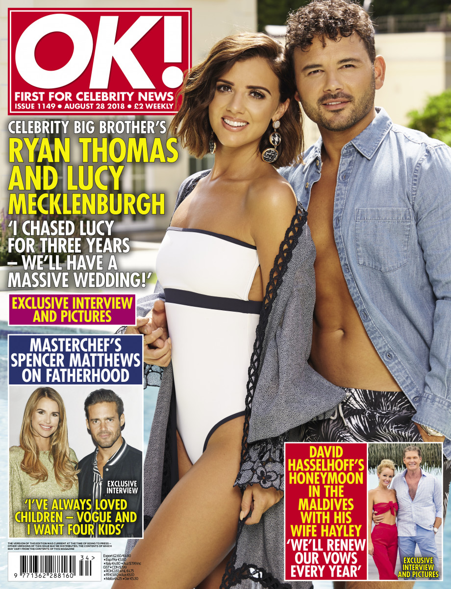 Lucy Mecklenburgh and Ryan Thomas for OK! Magazine