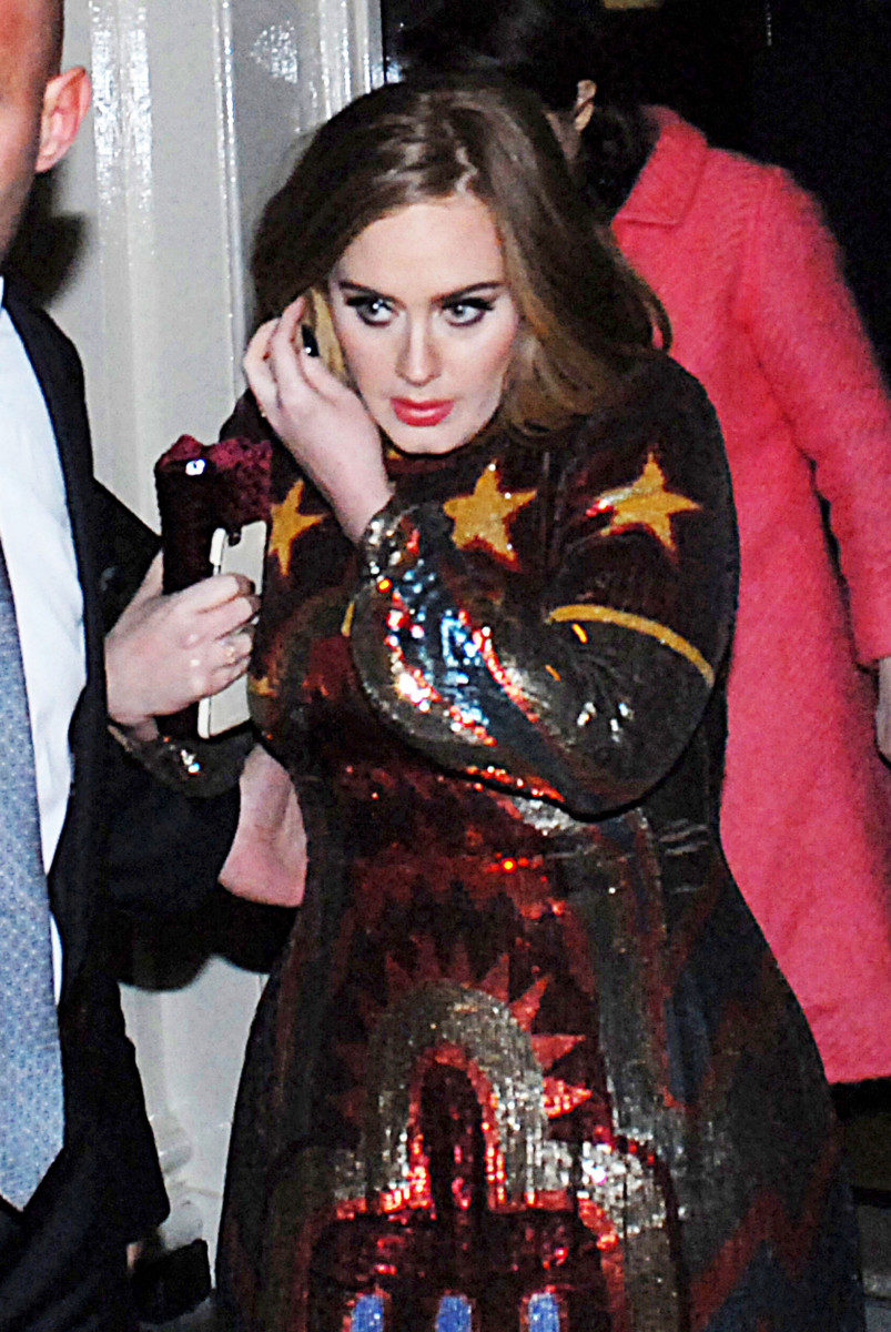 Adele, Celebrities And Guests Attend The Sony Music After Party 