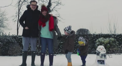 Tom and Giovanna Fletcher family