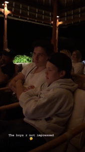 Brooklyn and romeo on family holiday
