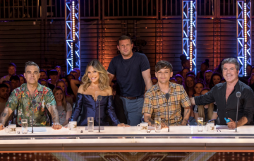X Factor judges 2018 with Dermot O'leary (Credit: ITV)