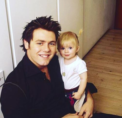 Brian McFadden and daughter Molly