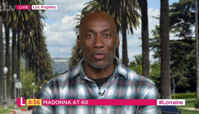 Christine Lampard interviews Carlton Wilborn on Lorraine