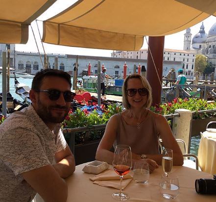 Carol McGiffin and Mark Cassidy in Venice