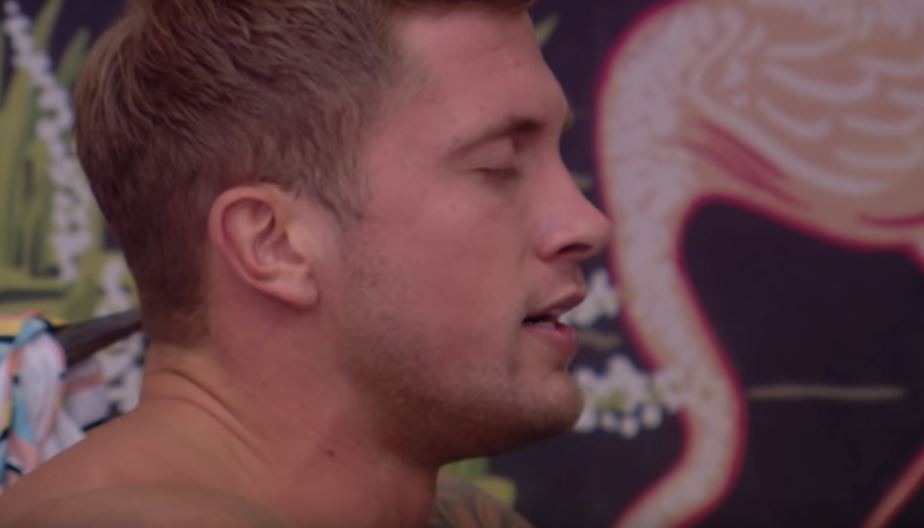 Dan Osborne and Ryan Thomas take an ice bath in Big Brother