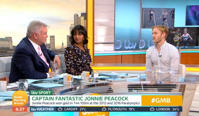 Eamonn Holmes interviews Jonnie Peacock on GMB