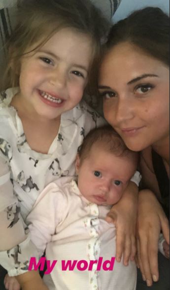Jacqueline Jossa and her children