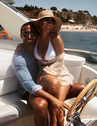 Kate Wright and Rio Ferdinand