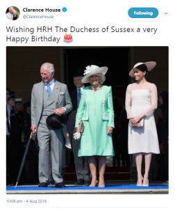 Prince Charles with Camilla and Meghan