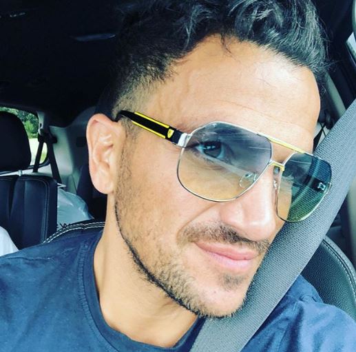 Peter Andre in Florida with his kids