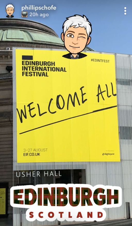 Phillip Schofield in Edinburgh
